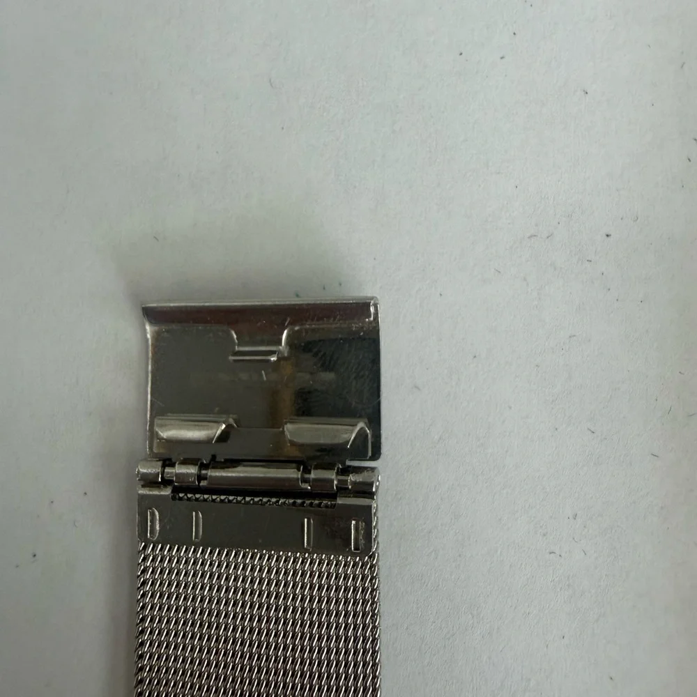 Skagen Denmark Silver Mesh Watch Dual Time Zone (Model 733XLSS)